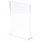 Plymor Clear Acrylic Sign Display / Literature Holder (Top-Load), 8.5" W x 11" H
